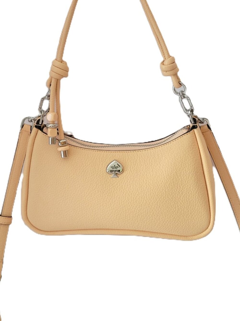 Kate Spade KO435 Kayla Knotted Strap Small Shoulder Handbag Citrus Glaze Leather